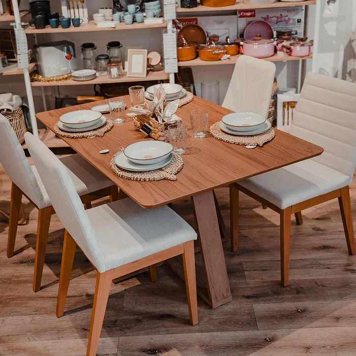 Mesa de Comedor Aura 1.35 - Marrón - Mesas de comedor, Uruguay | Ecowood, vista 2