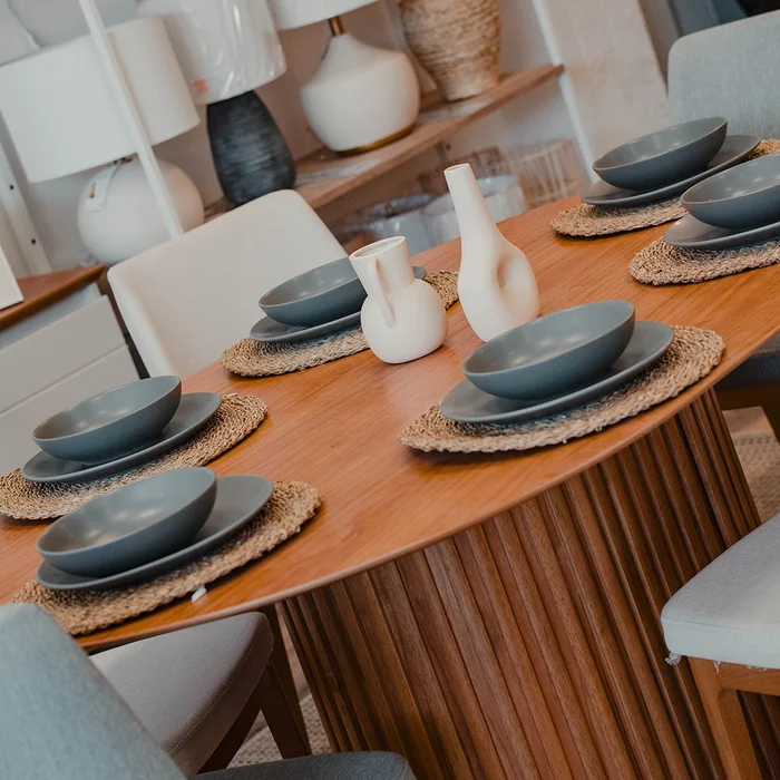 Mesa de Comedor Ovalo - Línea Nevada - Marrón en Marrón - Mesas de comedor, Uruguay | Ecowood, vista 5