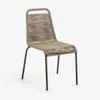 Silla Lambton de cuerda - marrón y acero con acabado negro en Marrón - Sillas, Uruguay | Kavehome, vista 1 de 8