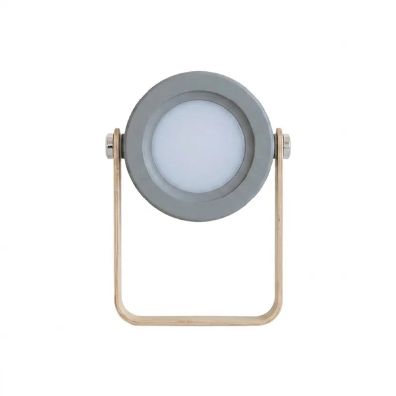 Lámpara De Mesa Mungay Recargable Dimm Gris en Gris - Lámparas de mesa, Uruguay | Serlux