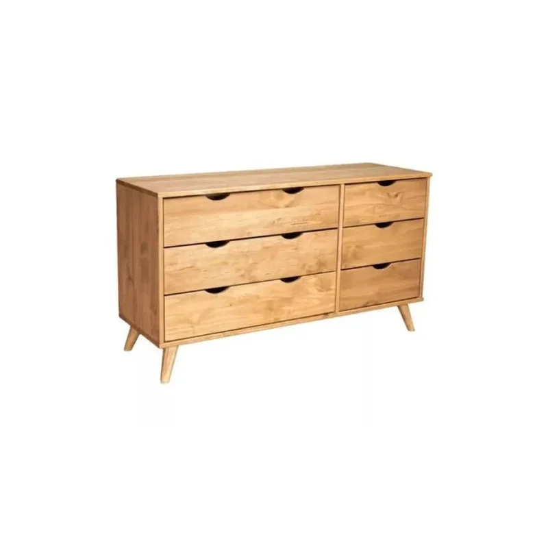 Cómoda 6 Cajones - Línea Berlin - Marrón en Marrón - Cómodas, Uruguay | Ecowood, vista 3