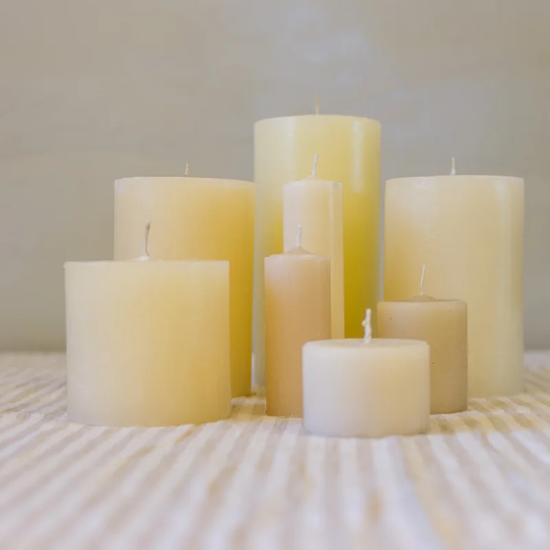 Vela 10x10 en Beige - Velas y Portavelas, Uruguay | De Arcos, vista 3