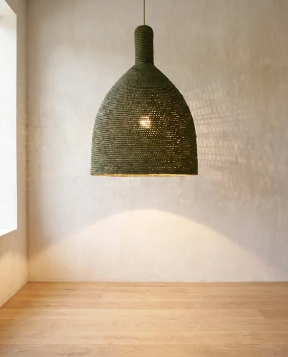 Lámpara de Sisal Tulum Green | Casakos en Verde oliva - Lámparas colgantes, Uruguay | Casakos, vista 3