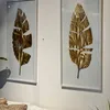 Cuadro hoja dorada y blanco en Dorado - Muebles, Uruguay | FMB, vista 1 de 2