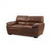 Sillón 100% Cuero - 2 Cuerpos Promax - Marrón en Marrón - Sillones y sofás, Uruguay | Ecowood, vista 1 de 4