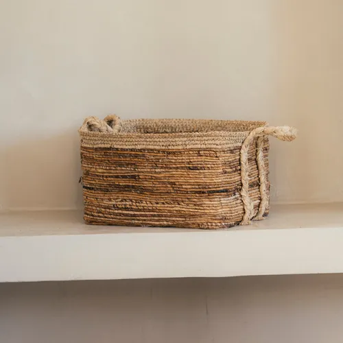 Canasto de Fibra de Banana ETHOS S | Casakos en Marrón - Butacas, banquetas y puffs, Uruguay | Casakos