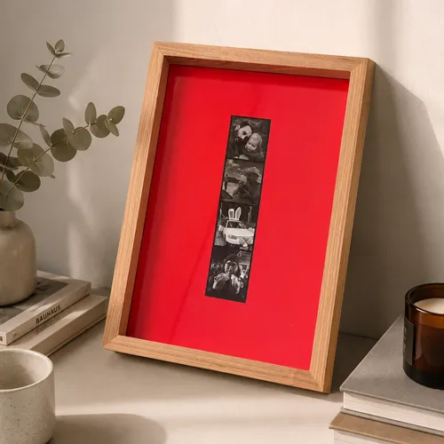 Tira de fotos - Cuadro Personalizado con tu Foto en Rojo - Láminas, Uruguay | Kiosko de Mar
