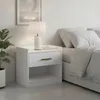 MESA DE LUZ CON 1 CAJON - COLOR BLANCA en Blanco - Mesas de luz, Uruguay | Champagne Home, vista 5 de 5