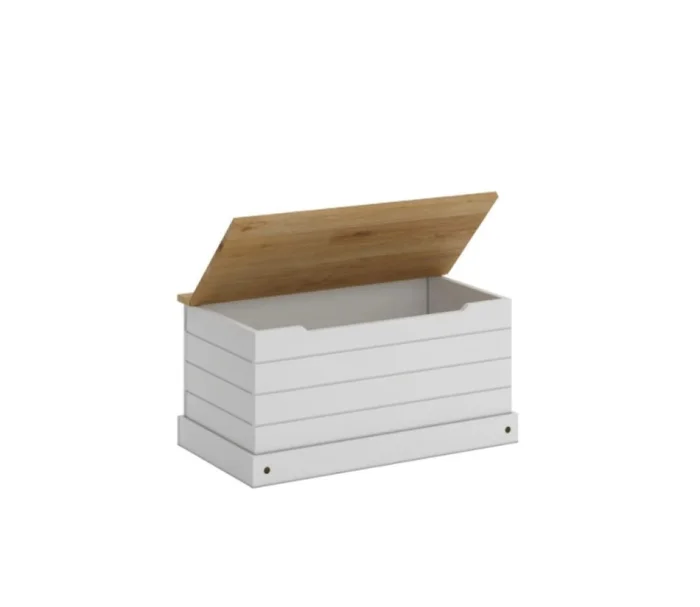 Baul Linea Rustica Blanco en Blanco - Muebles para TV, Uruguay | Albanés, vista 2