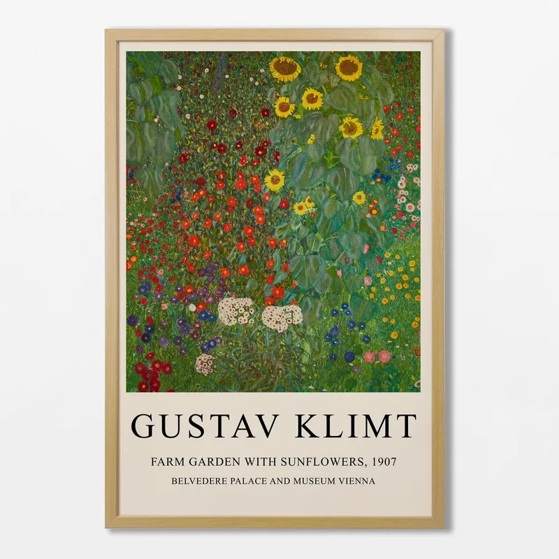 Gustav Klimt - Farm Garden en Multicolor - Láminas, Uruguay | La Cuadrería