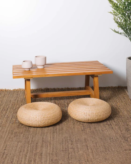 MESA RATONA JARDÍN VIRGO en Madera natural - Mesas de living, Uruguay | Fundamento Muebles