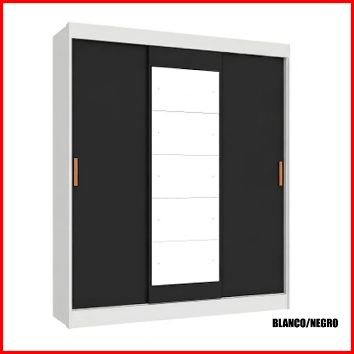 Placard puertas corredizas con espejo – Capri - Roperos y placares, Uruguay | Punto Unión
