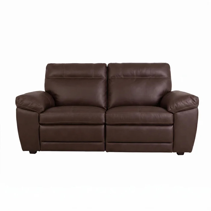 Sofá Recliner 2 Cuerpos Cuero-100-natural Marron Imperial Choc. en Marrón - Sillones y sofás, Uruguay | Divino, vista 2