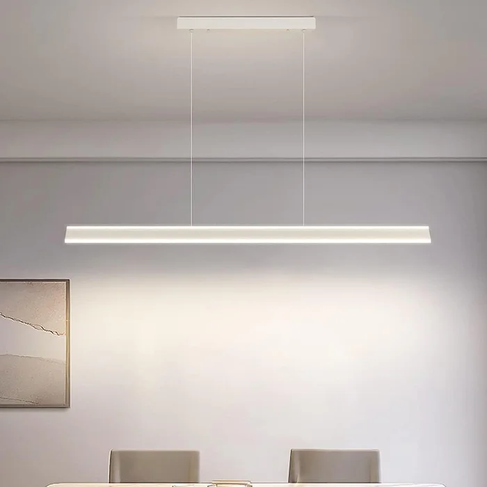 Luminaria Lineal LED Baku 120 cm Blanco en Blanco - Lámparas colgantes, Uruguay | Serlux, vista 7