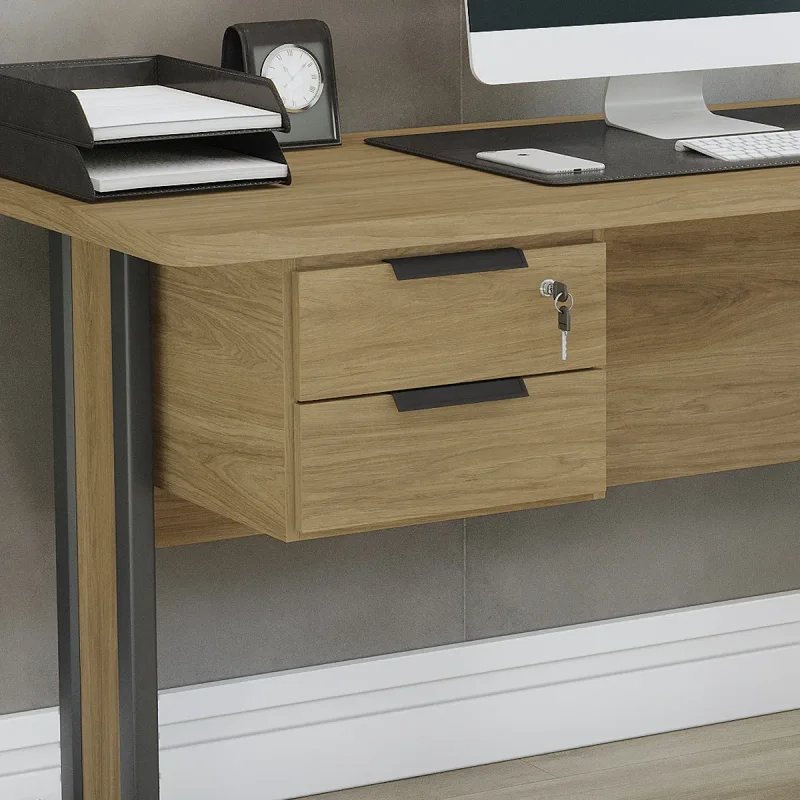 Cajonera 2 Cajones para Escritorio con Llave - Versatil en Madera natural - Escritorios y sillas de escritorio, Uruguay | Delta Center, vista 3