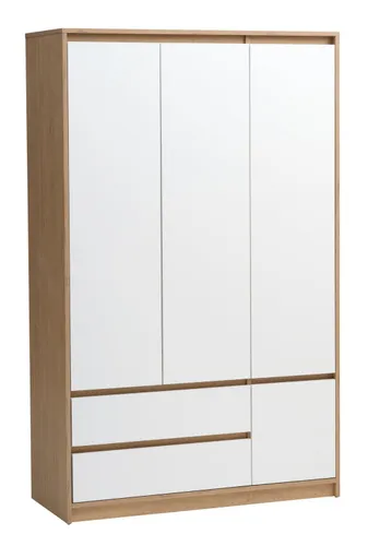 Armario BILLUND 119x193 blanco/roble en Blanco - Roperos y placares, Uruguay | JYSK