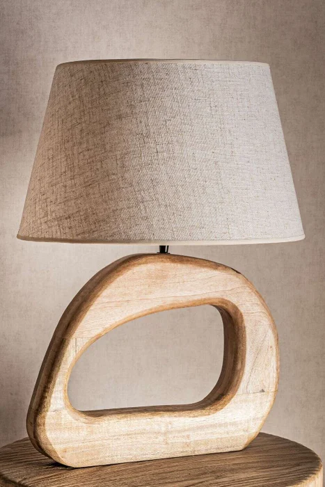 LAMPARA ACACIA IRREGULAR en Madera natural - Lámparas de mesa, Uruguay | La Iberica