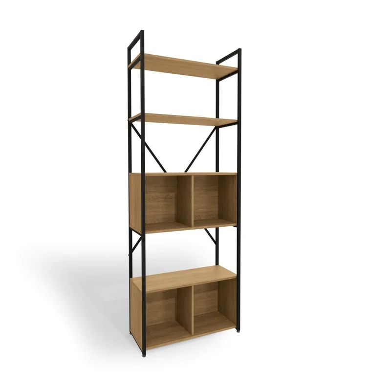 ESTANTERIA CON PUERTAS LINEA INDUSTRIAL HIERRO en Madera natural - Bibliotecas, Uruguay | Balton, vista 11