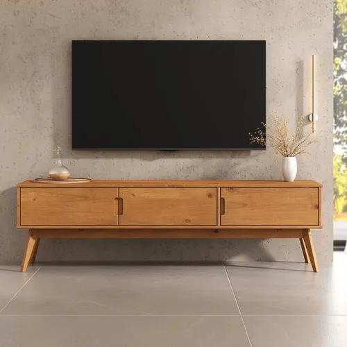 Rack TV 180CM Tivan - Madera Maciza - Muebles para TV, Uruguay | Balton