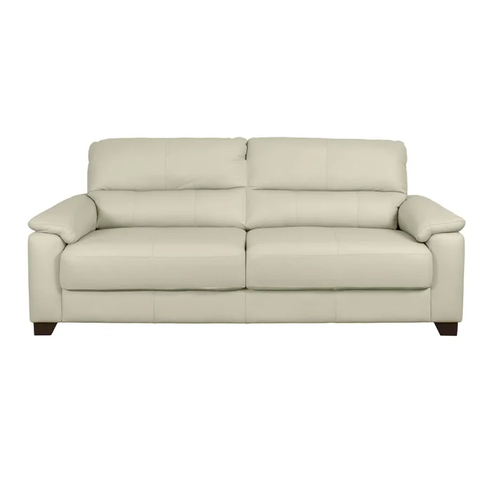 Sofa 3 Cuerpos Cuero-100-natural Natural-beige Venecia Crudo en Blanco - Sillones y sofás, Uruguay | Divino, vista 2