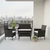 Set Living Exterior Rattan-sintetico-y-acero Negro Apolo en Negro - Muebles para el exterior, Uruguay | Divino, vista 1 de 7