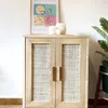 Mini alacena con esterilla natural en Madera natural - Aparadores y recibidores, Uruguay | Decoramuss, vista 2 de 5
