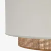 Pantalla para lámpara de techo Erna de bambú con acabado natural y blanco - Ø 40 cm en Blanco, Natural - Lámparas colgantes, Uruguay | Kavehome, vista 4 de 5