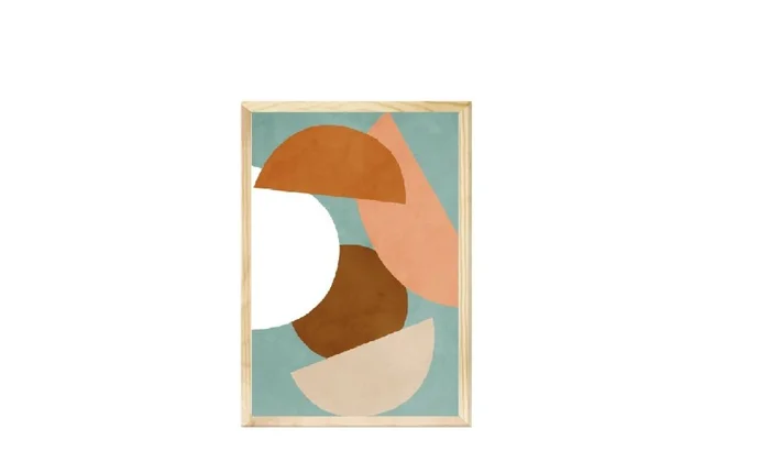 Lámina con Marco de Madera en Madera natural - Decoración de pared, Uruguay | Finkel