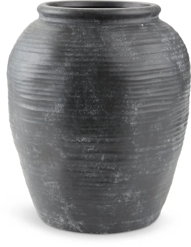 Jarrón INGVARD Ø25xA30cm arcilla en Negro - Jarrones, Uruguay | JYSK