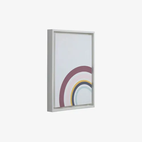 Cuadro Cindi arcoíris multicolor 29,8 x 42 cm en Blanco - Decoración de pared, Uruguay | Kavehome
