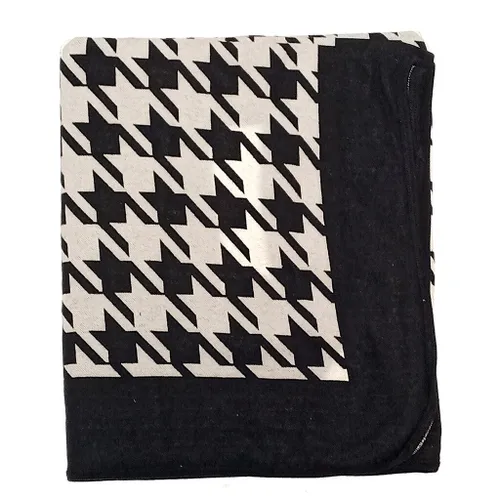 MANTA ALGODON/POLIESTER NEGRO/NATURAL 1.25x1.5M en Multicolor - Textiles, Uruguay | Decohogar