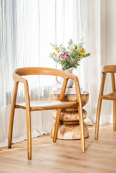 SILLA BONHAM - OLMO MIEL en Madera natural - Sillas, Uruguay | La Iberica, vista 6