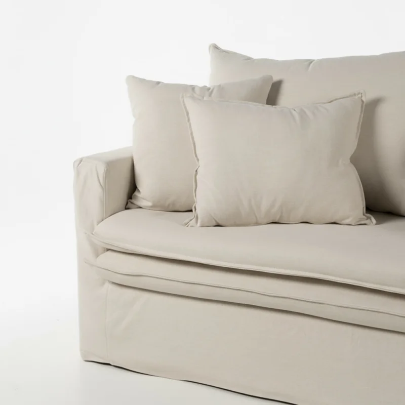 Sofá Gin con Funda - Tela Rústica - 2,5 cuerpos - TD5260-1635 (Beige) en Beige - Sillones y sofás, Uruguay | Nyr, vista 5