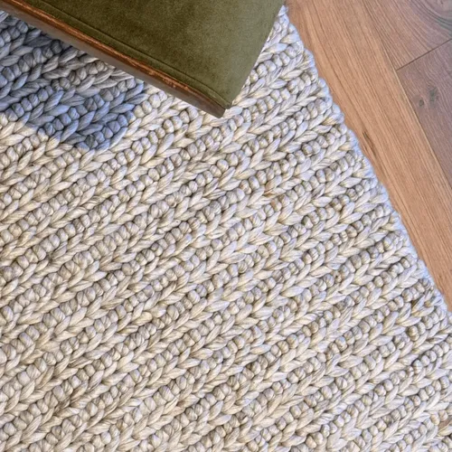 ALFOMBRA LANA NUDOS Y ESPIGA SAND/NATURAL en Beige - Textiles, Uruguay | Masinfinito Casa