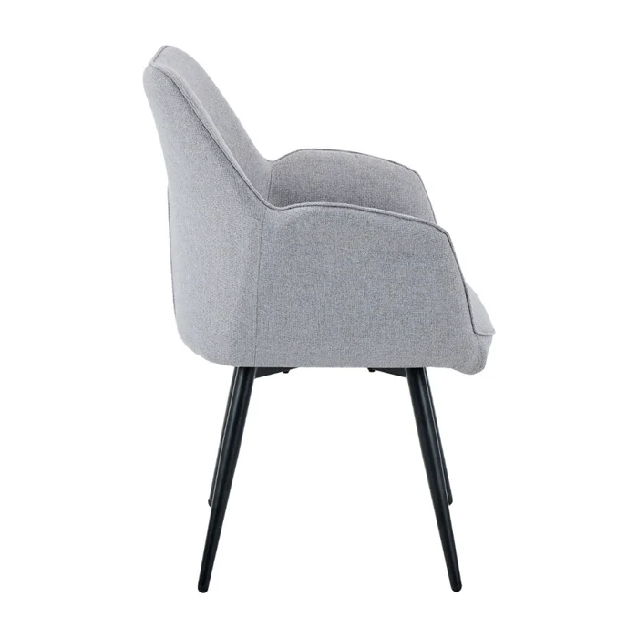 Silla Giratoria Lusso - Tela Rústica - W83 (Gris) en Gris - Butacas, banquetas y puffs, Uruguay | Nyr, vista 5