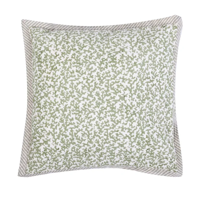 Almohadón Algodon Verde Alloa en Verde - Textiles, Uruguay | Divino