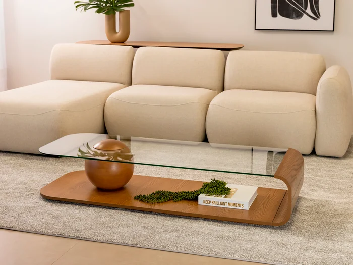 Mesa de centro Bolt en Madera natural - Mesas de living, Uruguay | Arquetipo, vista 2