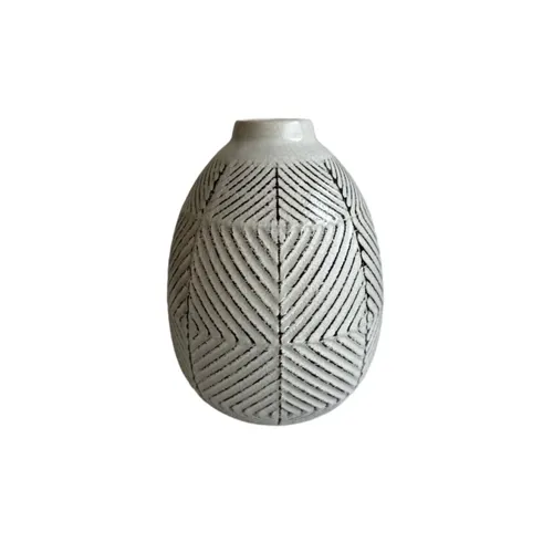 FLORERO SQUARE 16.5X16.5X21CM BLANCO en Blanco - Jarrones, Uruguay | Decohogar