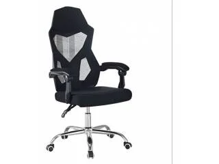 Silla de escritorio base cromada SD-884 negra en Negro - Sillas de escritorio, Uruguay | Quesal, vista 2