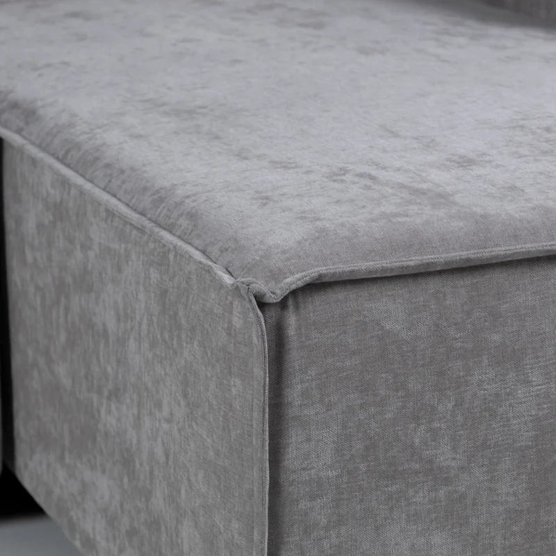 Rinconera Urban - Tela Microfibra - Chaise derecho - 12074 (Ceniza) en Gris - Sillones y sofás, Uruguay | NYR, vista 3