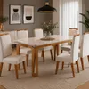 Comedor Elegante 6 Sillas Tapizadas 100% Mdp en Amarillo - Mesas de comedor, Uruguay | Soy Hogar, vista 6 de 8