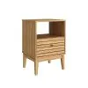 Mesa De Luz 1 Cajon Mdp Patas De Madera Linea Retro en Amarillo - Mesas de luz, Uruguay | Soy Hogar, vista 2 de 4