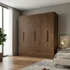 Ropero Maximus Plus 6 Puertas 6 Cajones - Jacaranda en Marrón - Roperos y placares, Uruguay | Rústico Hogar, vista 2 de 3