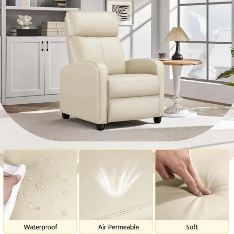 Sillon reclinable 1 cuerpo - Beige en Beige - Sillones y sofás, Uruguay | La Cueva Muebles, vista 20