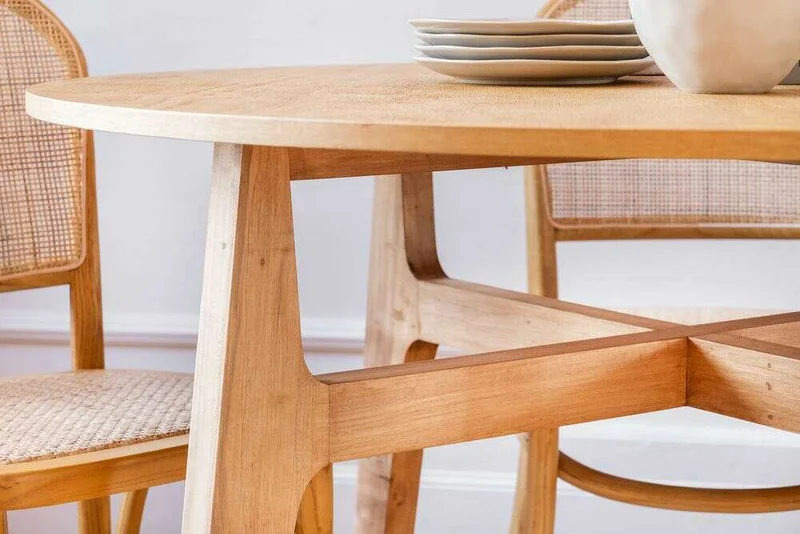 MESA COMEDOR DINAMARCA - 1.10 MTS - ALAMO NATURAL en Madera natural - Mesas de comedor, Uruguay | La Iberica, vista 7