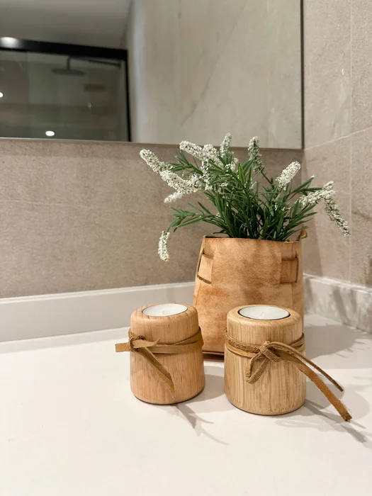 Candelabros de madera peque – Set x2 en Madera natural - Velas y Portavelas, Uruguay | Dreams On Time, vista 39