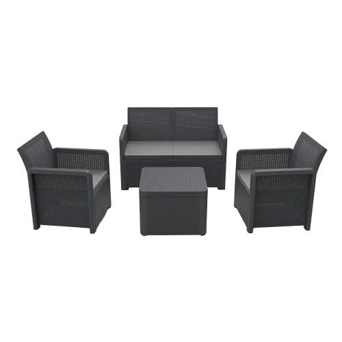 Juego De Jardin Nassau Storage Grafito - Muebles para el exterior, Uruguay | Castro
