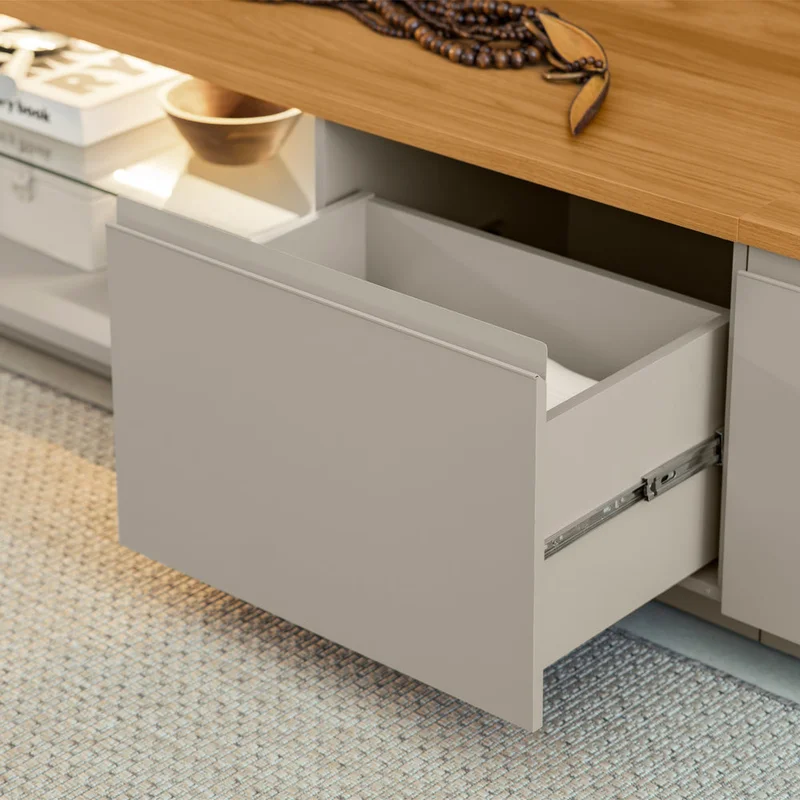Conjunto Modular - Magnum 245CM - con Led en Madera natural - Muebles para TV, Uruguay | Balton, vista 8