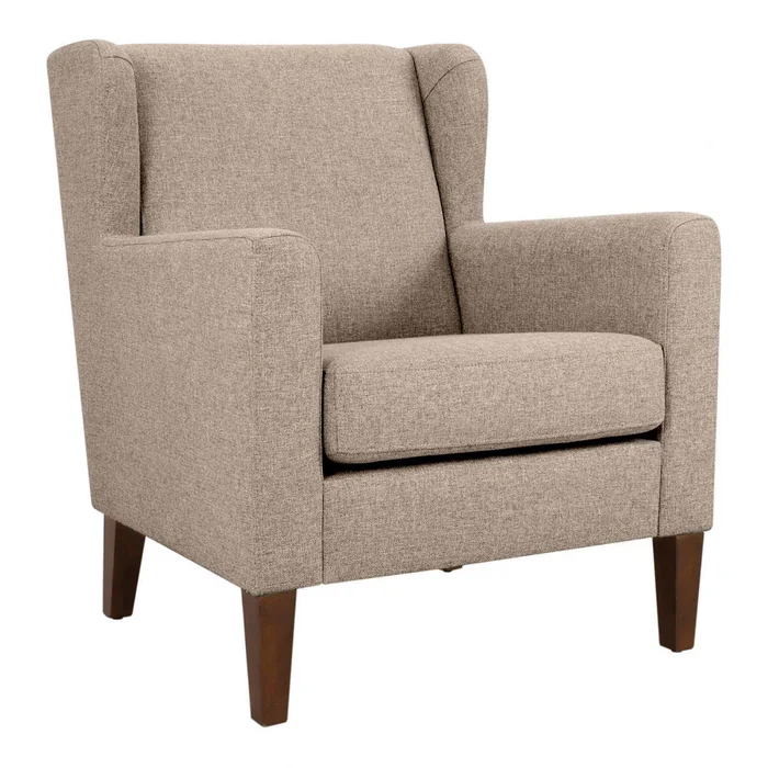 Butaca Marrón Tela Aristocrata en Beige - Sillones y sofás, Uruguay | Divino, vista 2