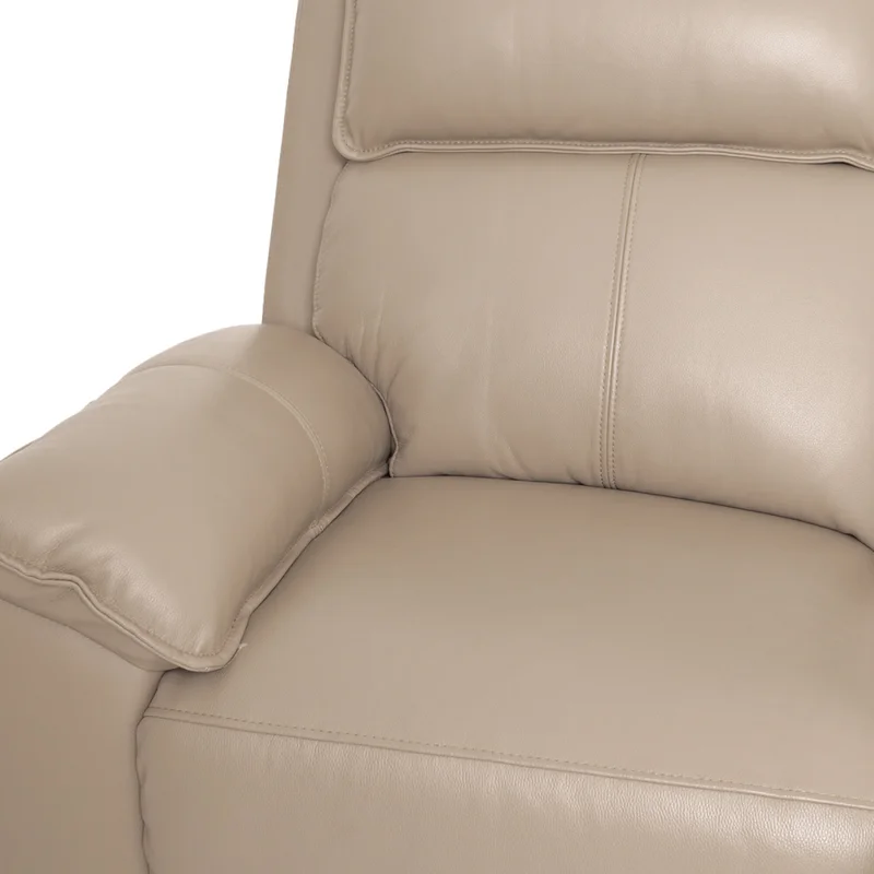 Recliner Eléctrico 2 Cuerpos Cuero-y-simil-cuero Marron Joshua Taupe en Beige - Sillones y sofás, Uruguay | Divino, vista 4